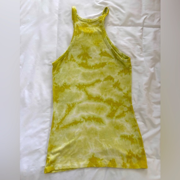 Enza Costa tie-die tank, yellow, small - Picture 2 of 3